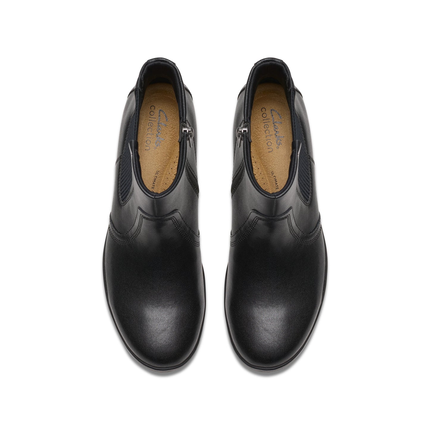 Botines De La Marca Clarks Para Mujer Modelo Suttyn Rae Black Leather En Color Negro