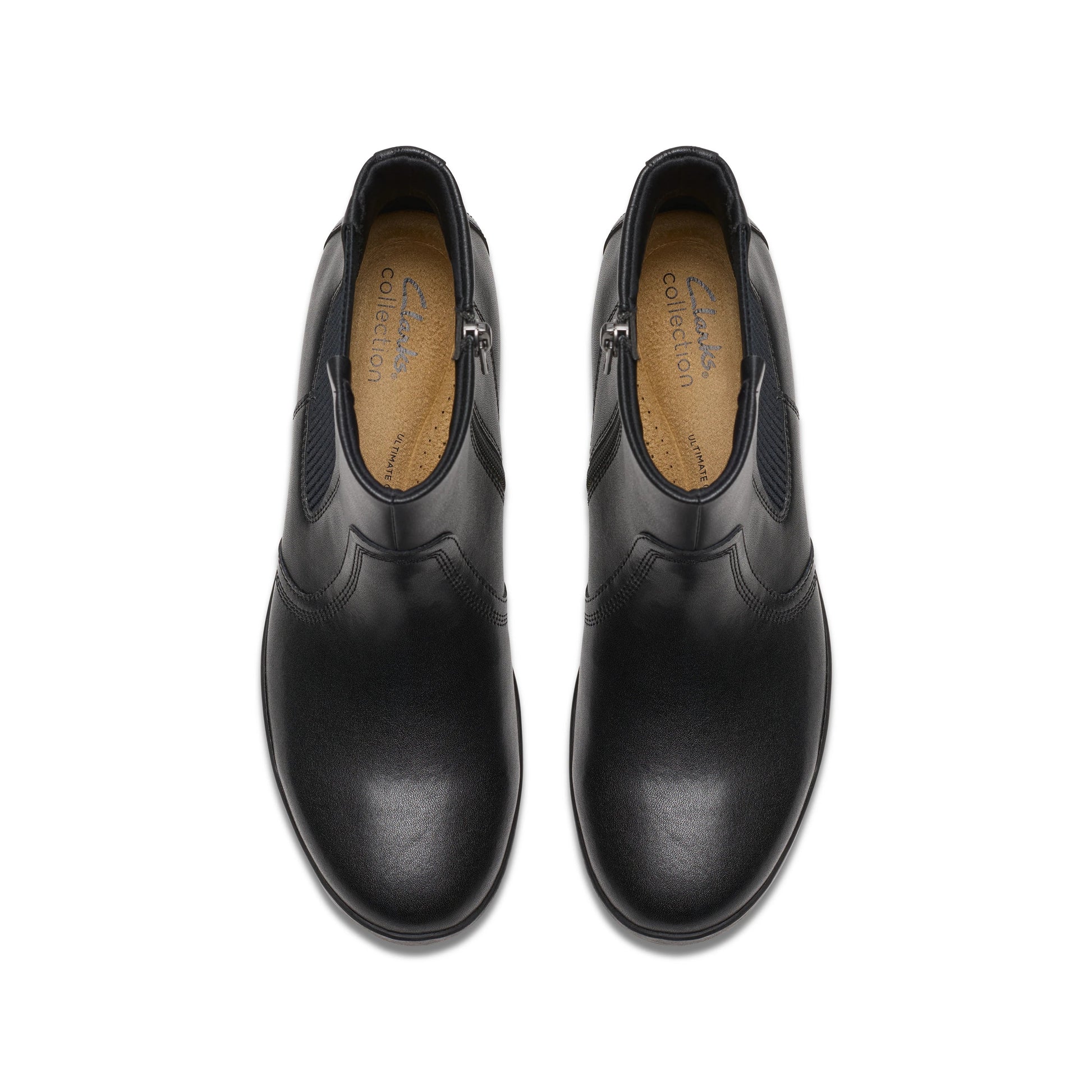 Чорні шкіряні жіночі черевики Clarks Suttyn Rae