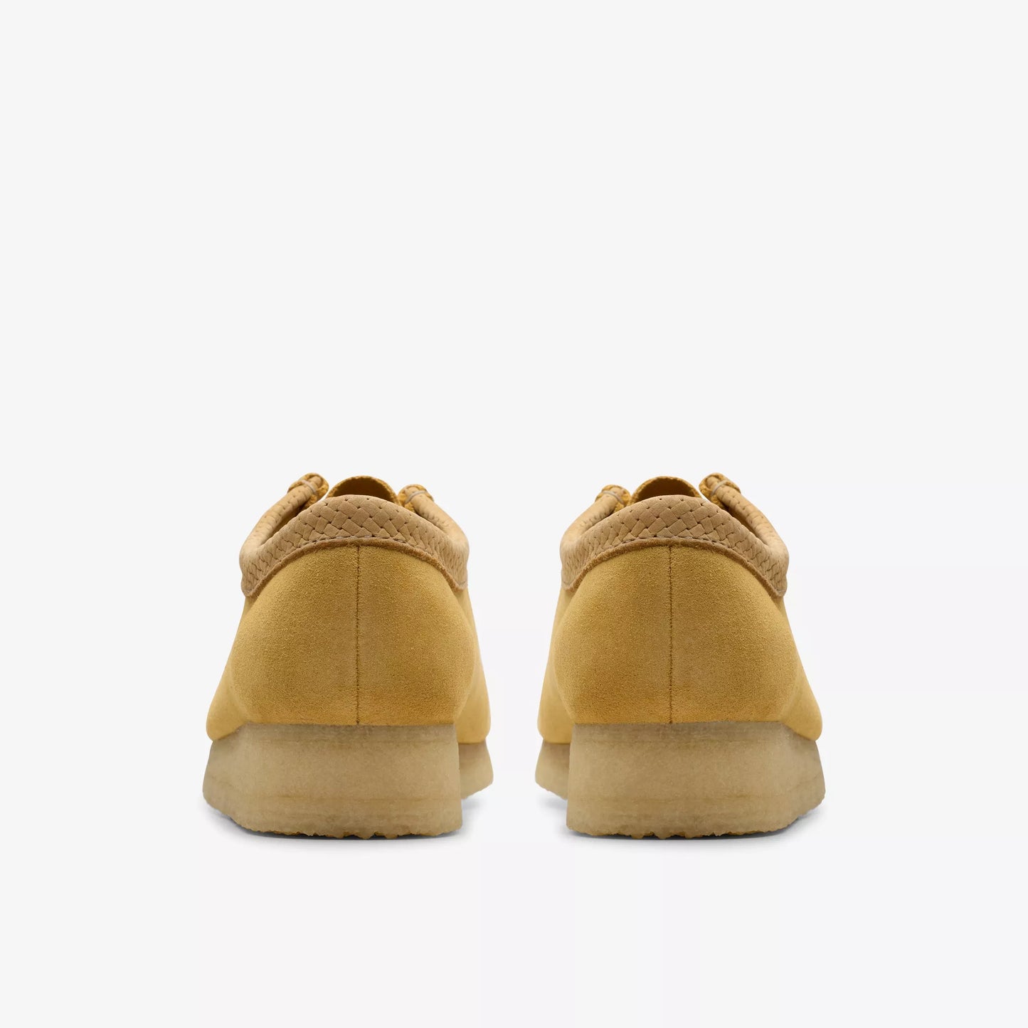 Zapatos Derby Mujer De La Marca Clarks Para Wallabee Golden Tan Suede Modelo Amarillo