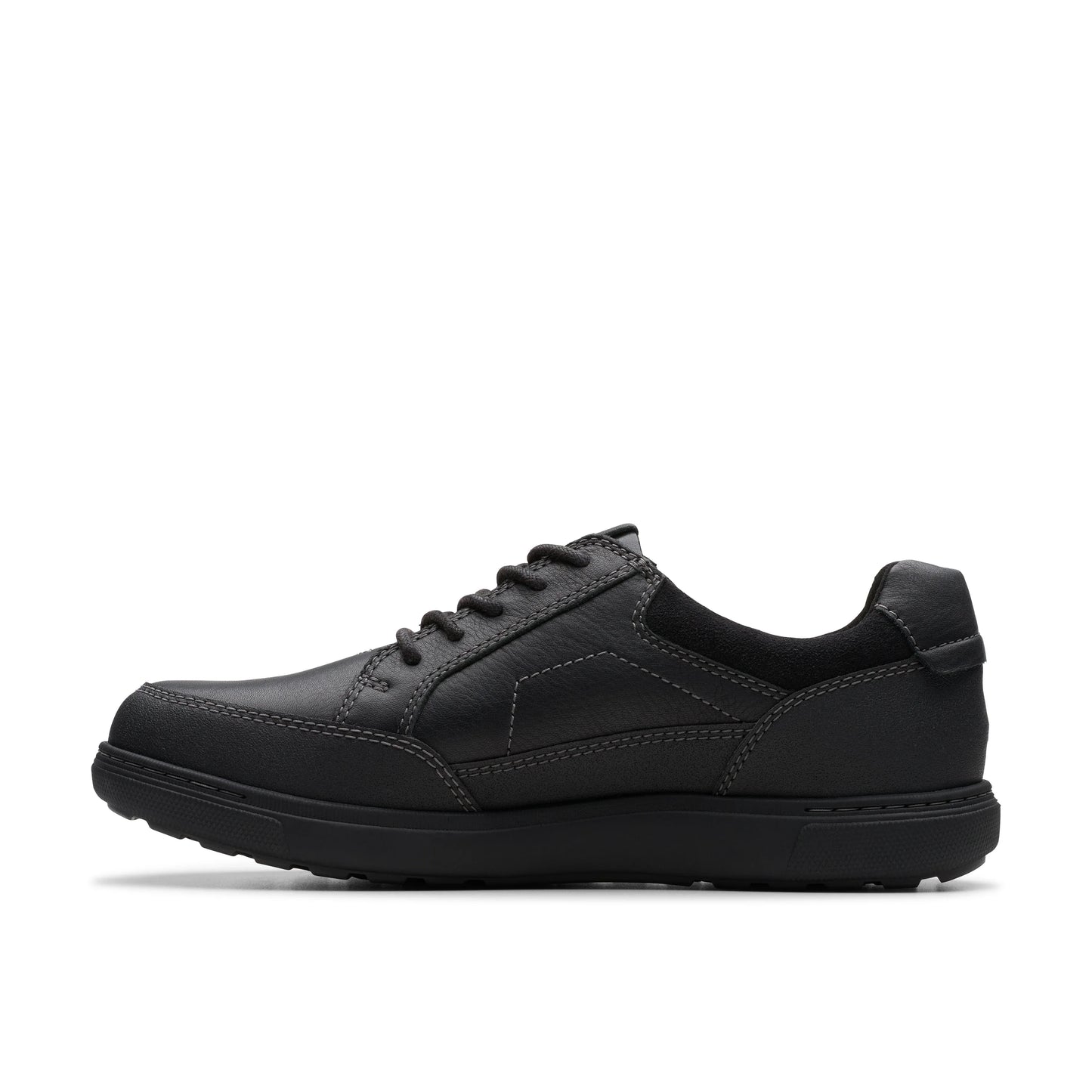 Zapatos Casual De La Marca Clarks Para Hombre Modelo Mapstone Lo Gtx Black Leather En Color Negro