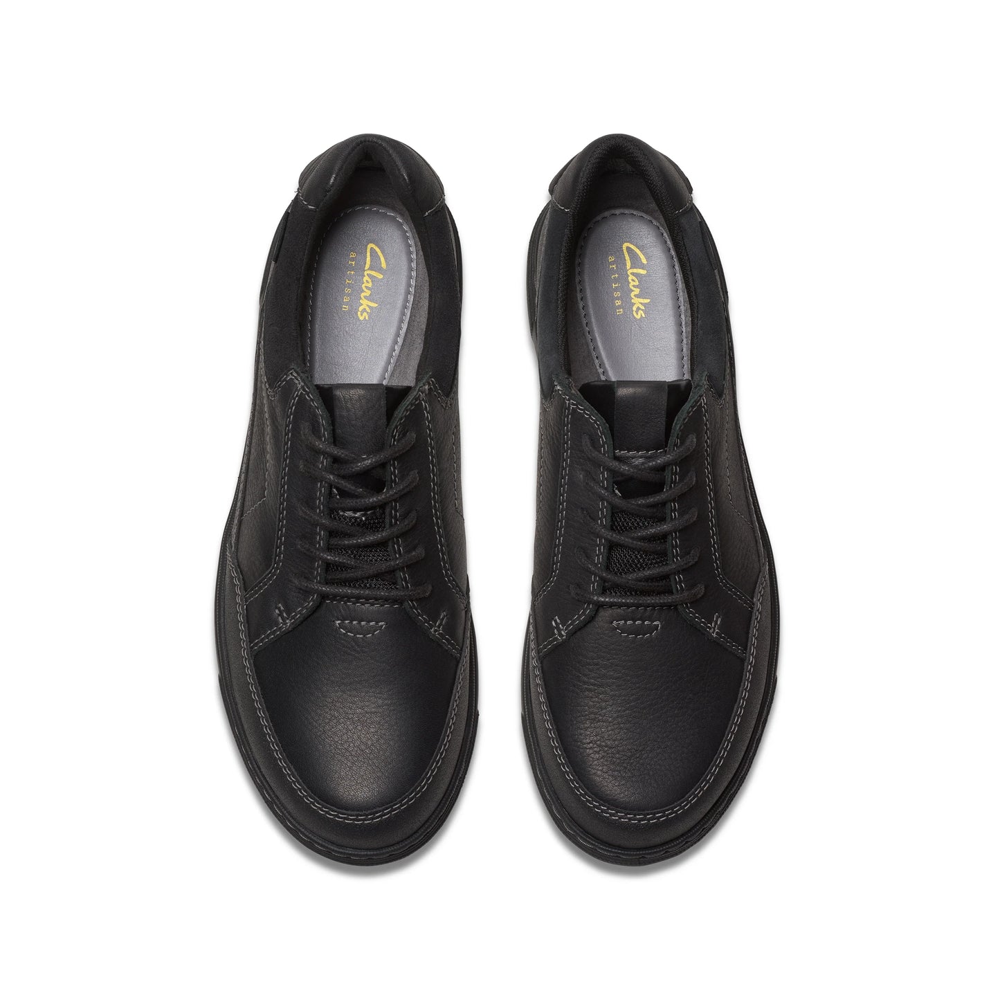 Zapatos Casual De La Marca Clarks Para Hombre Modelo Mapstone Lo Gtx Black Leather En Color Negro