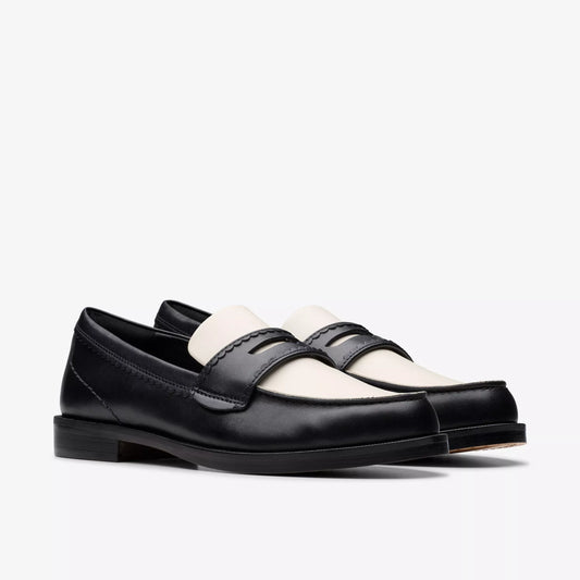 Zapatos Casual De La Marca Clarks  Para Mujer Modelo Straven Edge Black Combi Lea En Color Negro