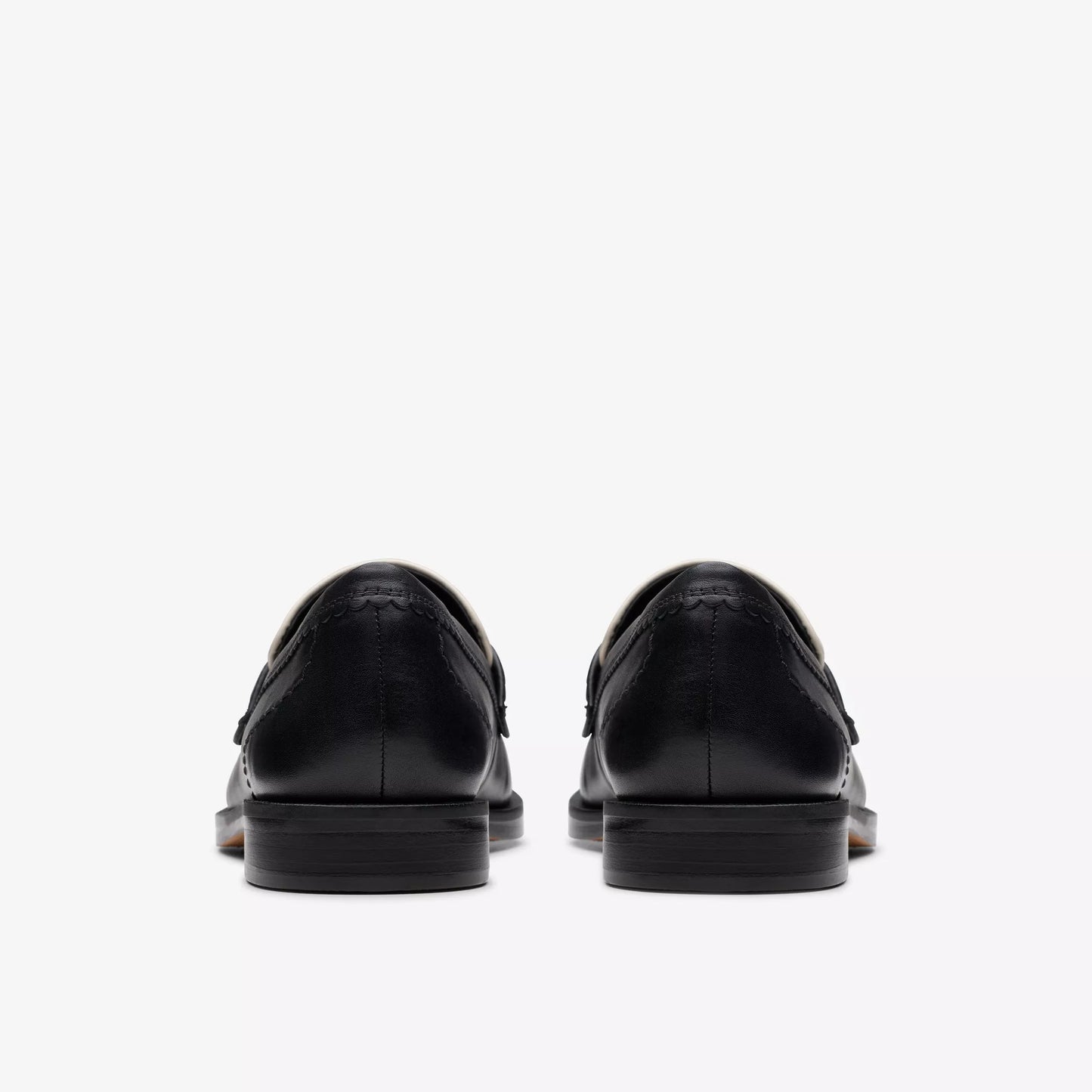 CLARKS | LOAFERS | WOMEN | STRAVEN EDGE BLACK COMBINATION LEATHER | BLACK
