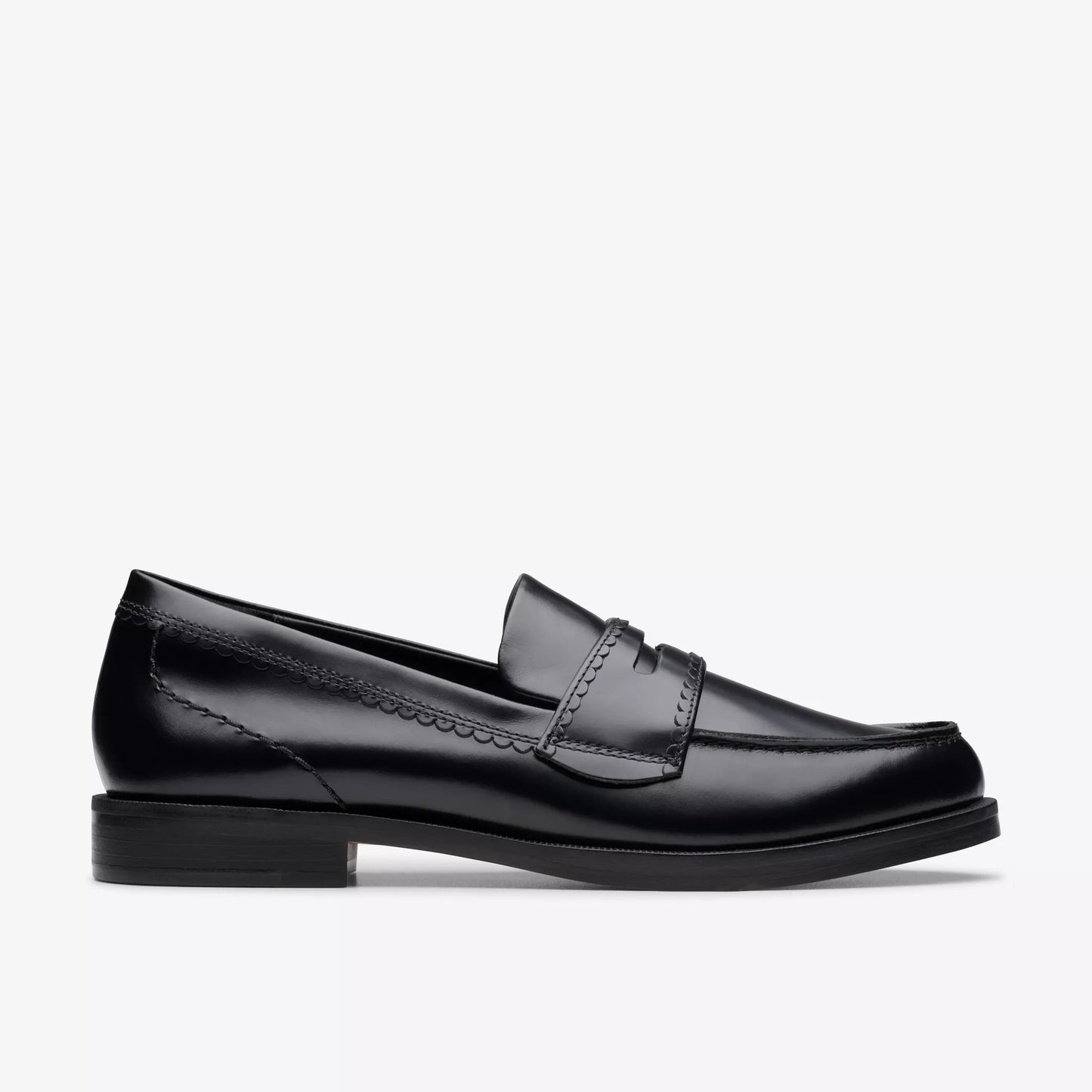 CLARKS | MOCASINES | MUJER | STRAVEN EDGE BLACK LEATHER | NEGRO