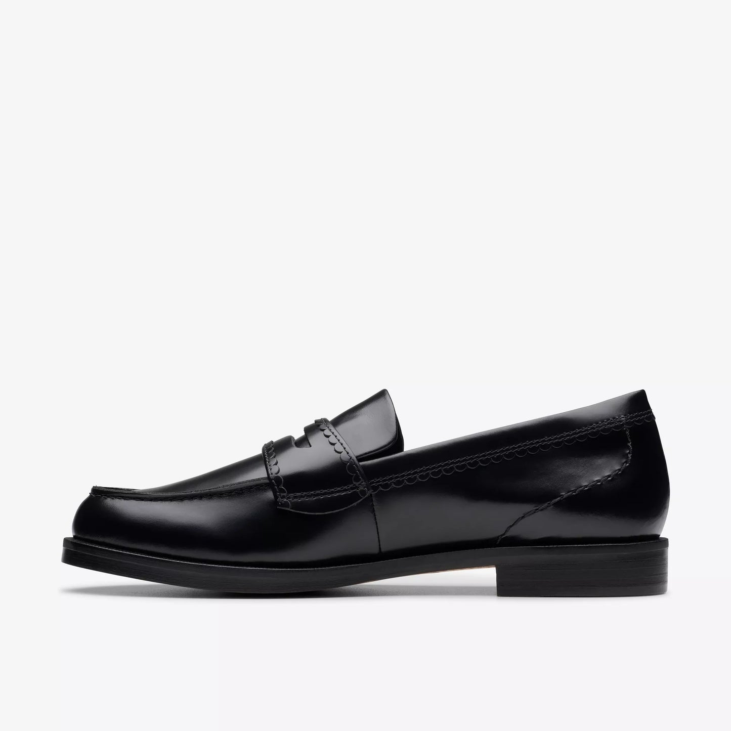 CLARKS | MOCASINES | MUJER | STRAVEN EDGE BLACK LEATHER | NEGRO