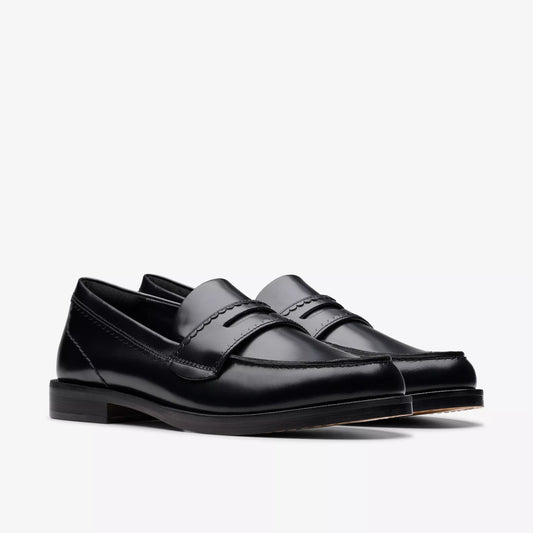 Zapatos Casual De La Marca Clarks  Para Mujer Modelo Straven Edge Black Leather En Color Negro