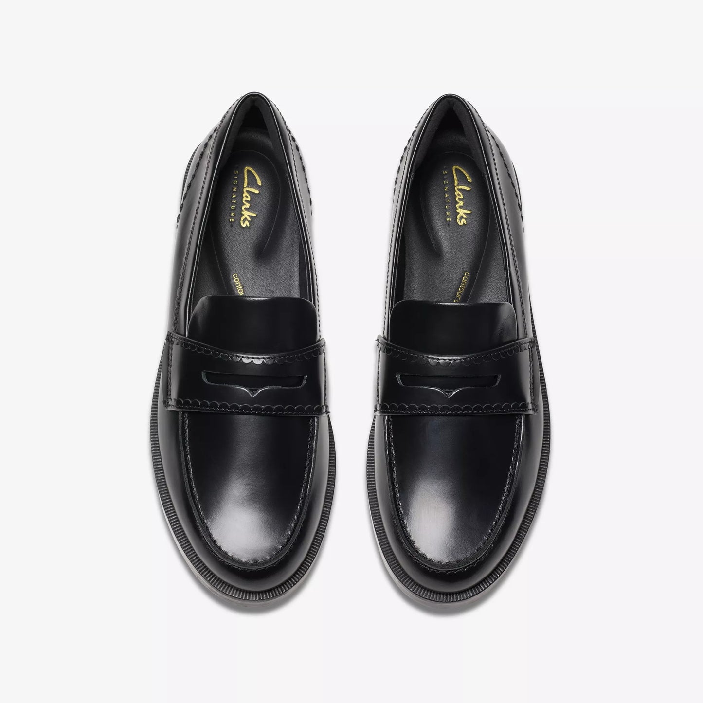 CLARKS | MOCASINES | MUJER | STRAVEN EDGE BLACK LEATHER | NEGRO