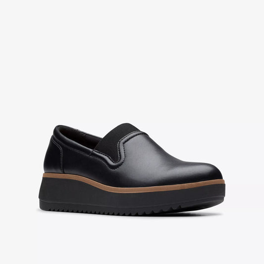 CLARKS | MOCASINES | MUJER | ZYLAH SKY BLACK LEATHER | NEGRO
