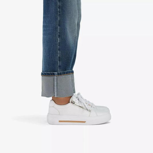 CLARKS | SNEAKERS | MUJER | HOLLYROSE ZIP WHITE LEATHER | BLANCO