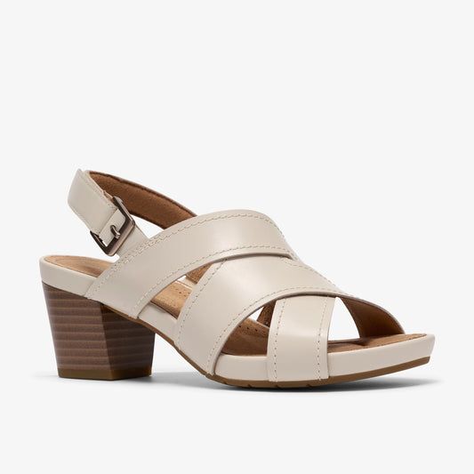 CLARKS | SANDALIAS | MUJER | KYMBER SHINE CREAM LEATHER | BEIGE