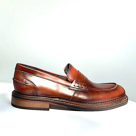 LUIS GONZALO 1966 | MOCASINES HOMBRE | TERNERA TAMPONA CUERO | MARRÓN