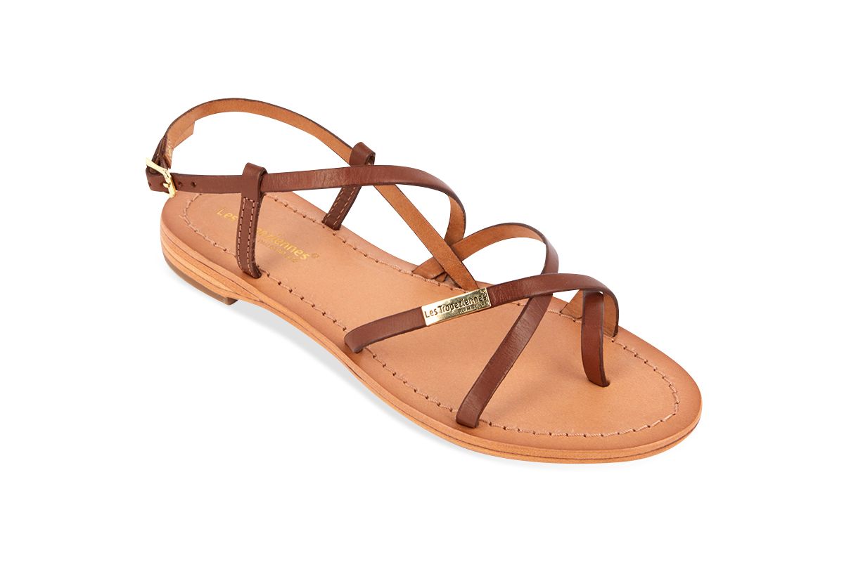 LES TROPEZIENNES | SANDALES FEMME | HASTINE TAN | MARRON