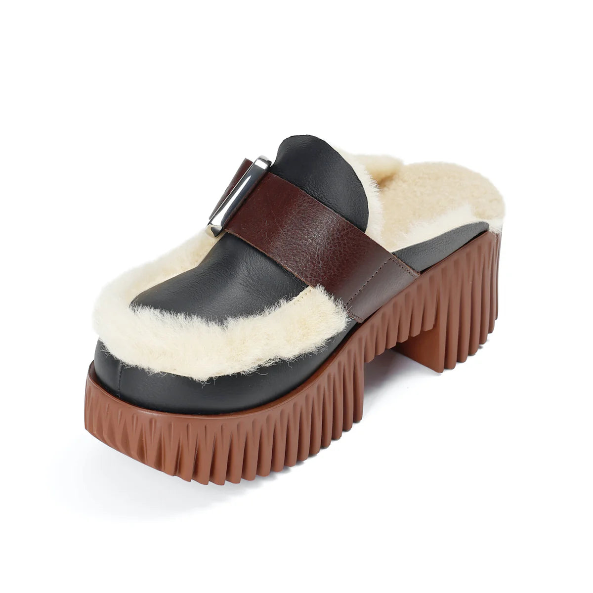 4CCCCEES | MULES Y ZUECOS | MUJER | PLIA AMBER OREO | NEGRO