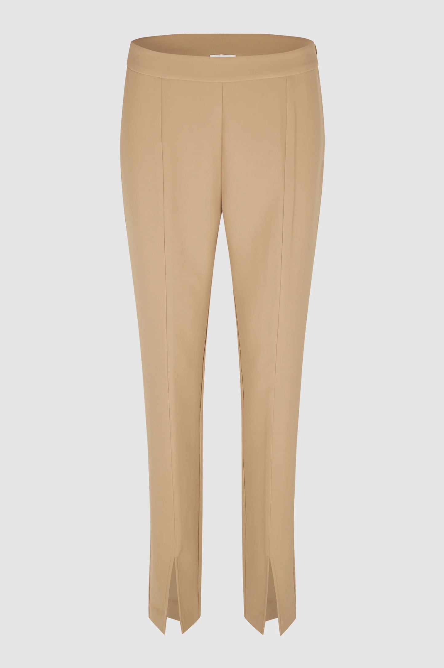 SECOND FEMALE | PANTALÓN MUJER | FIQUE SPLIT TROUSERS MOLÉ | MARRÓN