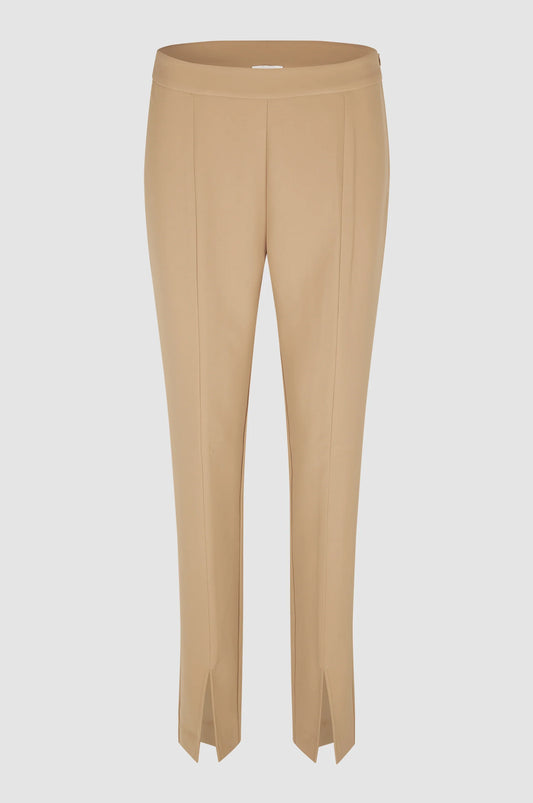 SECOND FEMALE | WOMEN'S PANTS | FIQUE SPLIT TROUSERS MOLÉ | BROWN