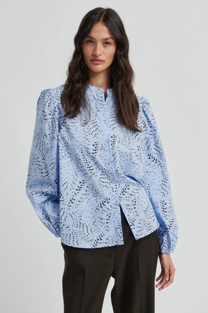 SECOND FEMALE | SHIRT | WOMEN'S | LIVINA SHIRT | BLUE