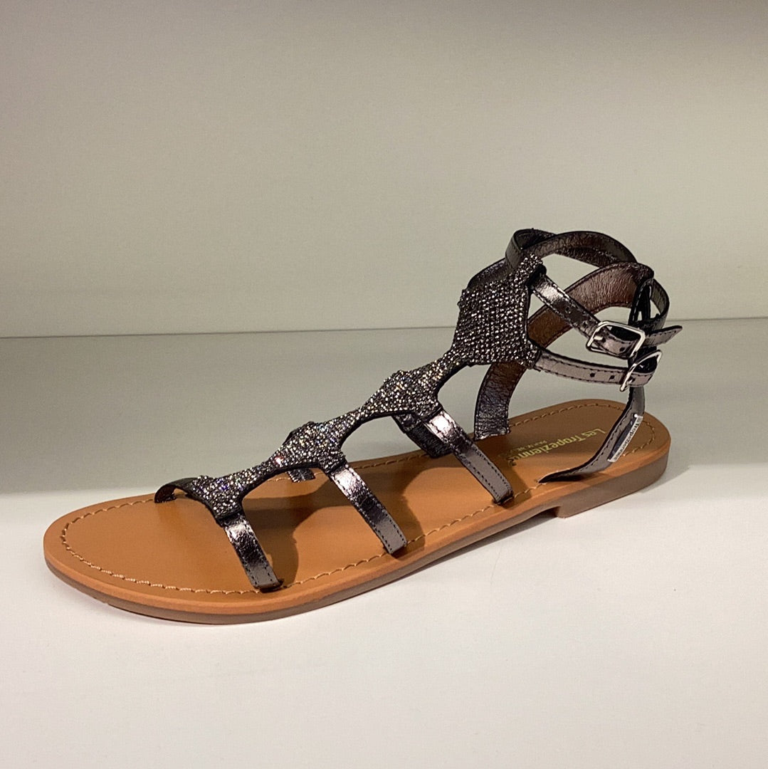 LES TROPEZIENNES | SANDALES POUR FEMMES | OHLALA ARGENT FONCE ARGENT FONCÉ | ARGENT
