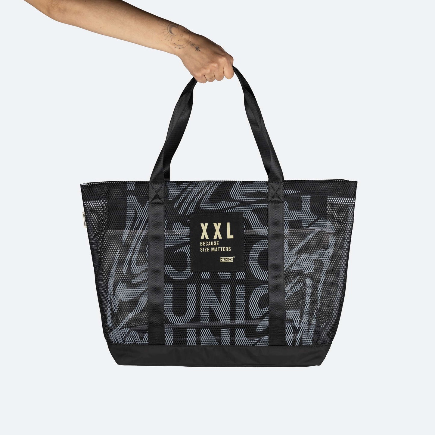 Bolsa de la marca munich unisex modelo go go ginger shopper black en color negro
