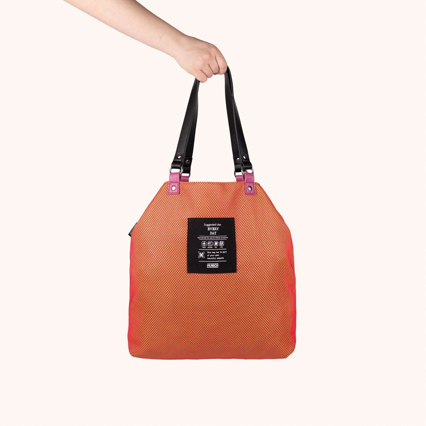 MUNICH | BAGS | WOMEN | GOGO SPIN REVERSIBLE TOTE BAG | ORANGE