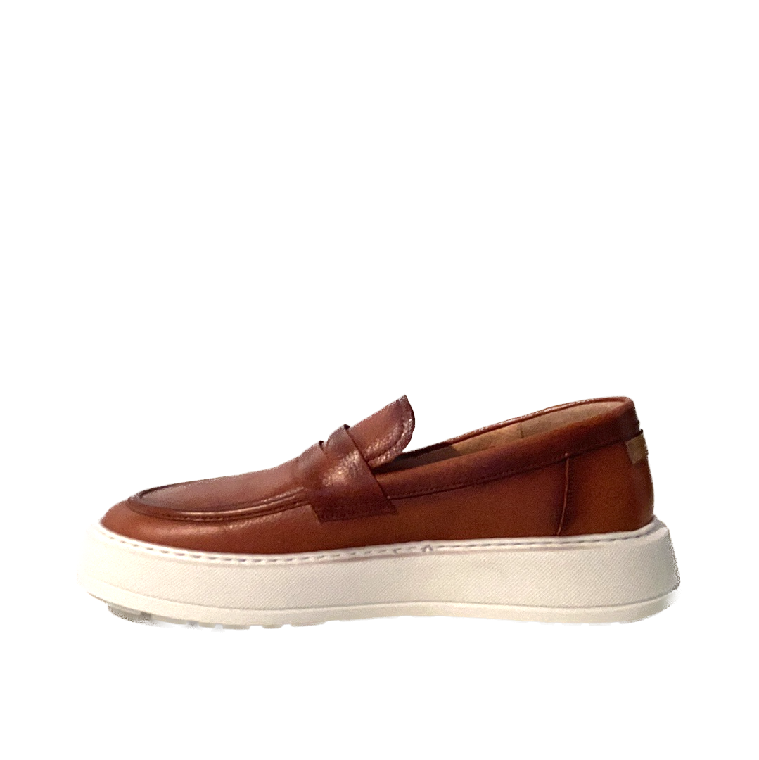 LUIS GONZALO 1966 | MOCASSINS HOMME | MOCASSINS CASQUE EN CUIR HOMME | MARRON MD 8088H