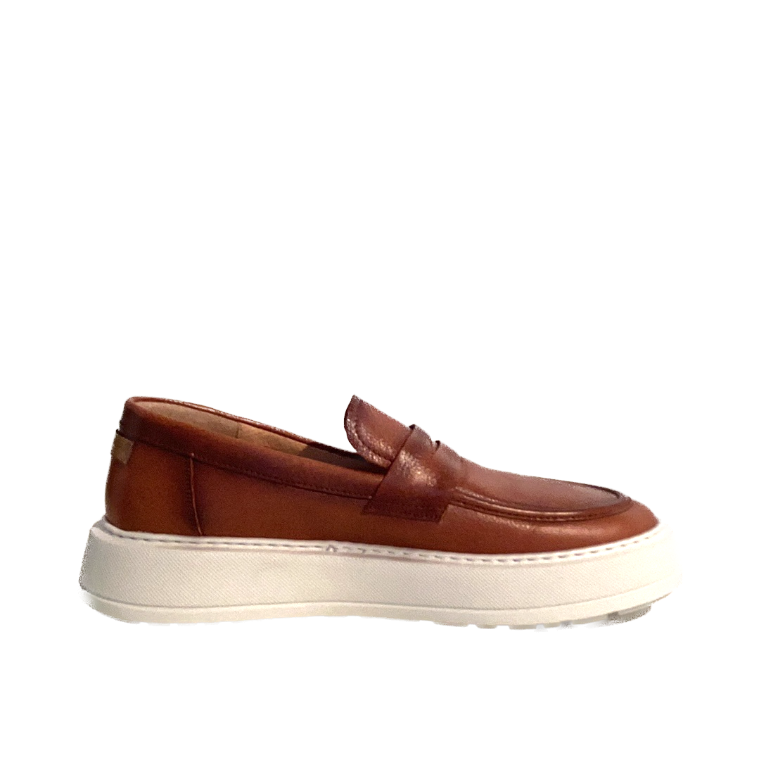 LUIS GONZALO 1966 | MOCASSINS HOMME | MOCASSINS CASQUE EN CUIR HOMME | MARRON MD 8088H