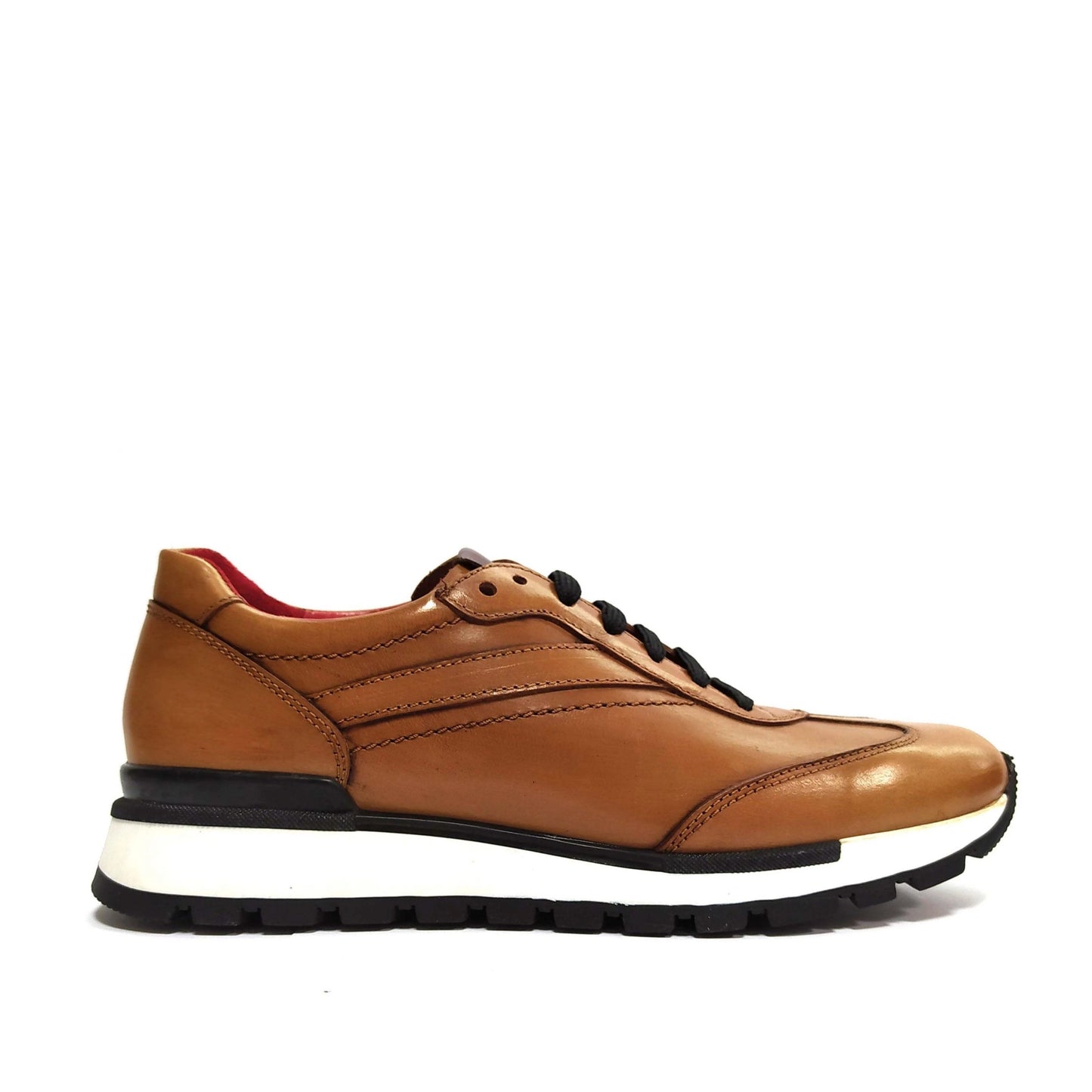 LUIS GONZALO 1966 | MEN'S DRESS SNEAKERS | SIOUX TAMP NOV BASKED OLD LEATHER | BROWN