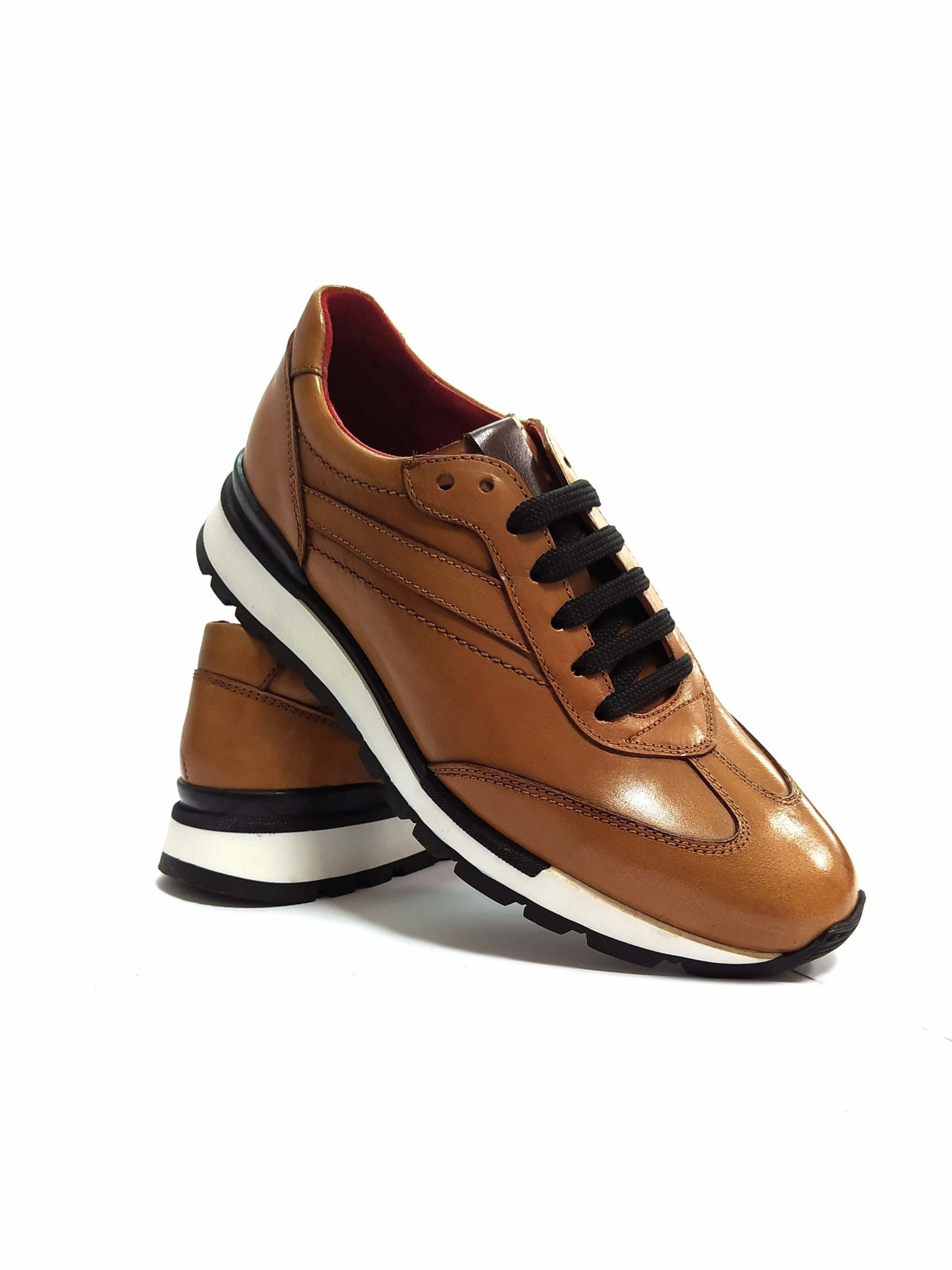 LUIS GONZALO 1966 | MEN'S DRESS SNEAKERS | SIOUX TAMP NOV BASKED OLD LEATHER | BROWN