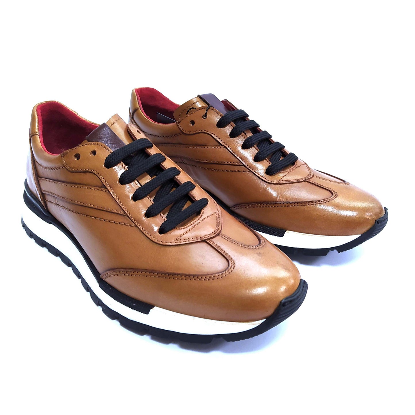 LUIS GONZALO 1966 | MEN'S DRESS SNEAKERS | SIOUX TAMP NOV BASKED OLD LEATHER | BROWN