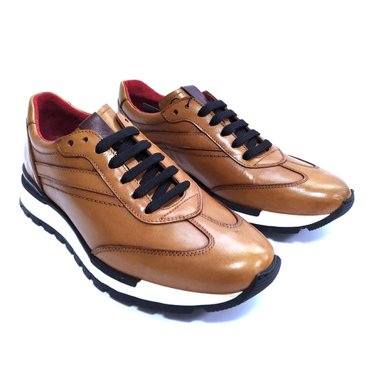 LUIS GONZALO 1966 | SNEAKERS DE VESTIR HOMBRE | SIOUX TAMP NOV BASKED OLD CUERO | MARRÓN