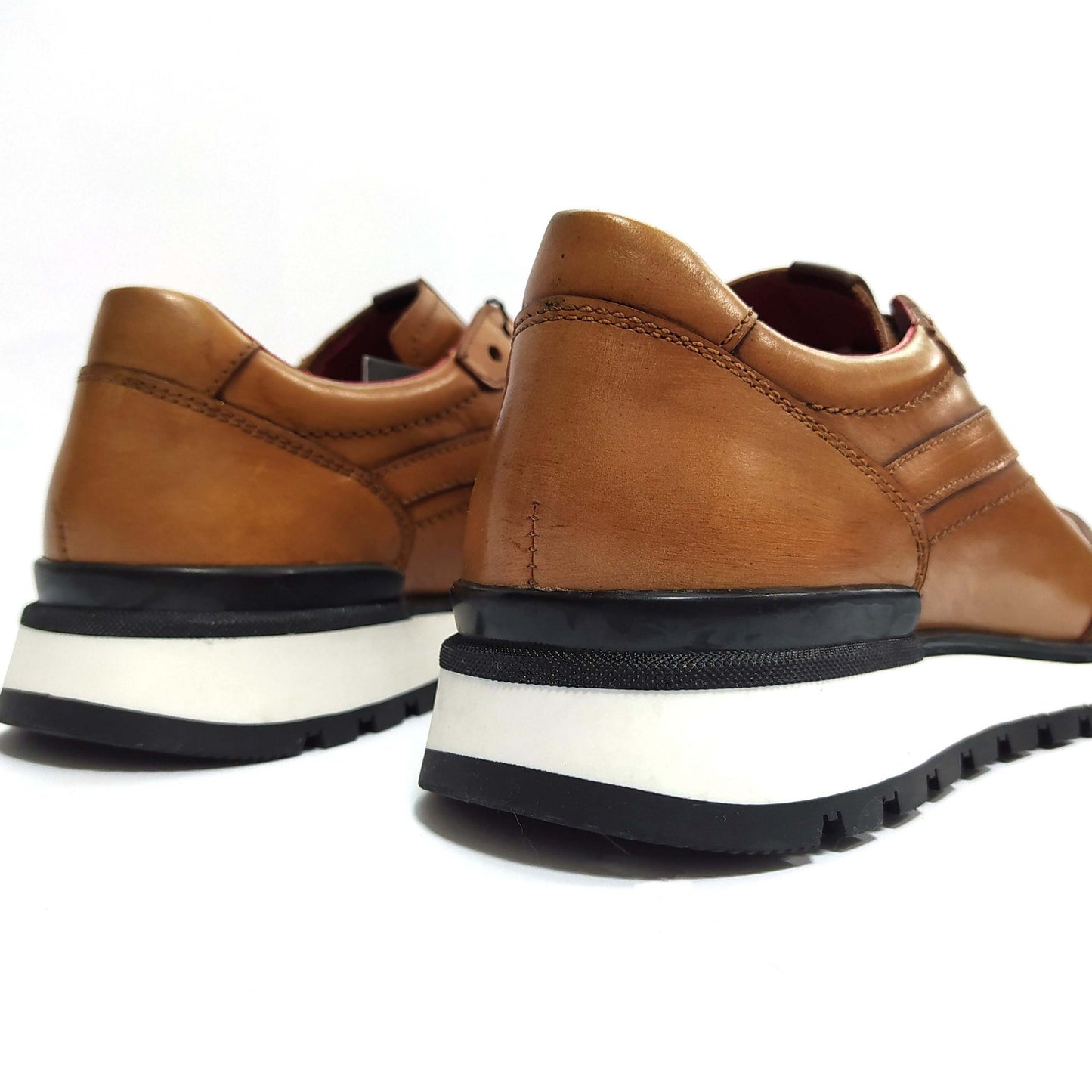 LUIS GONZALO 1966 | MEN'S DRESS SNEAKERS | SIOUX TAMP NOV BASKED OLD LEATHER | BROWN