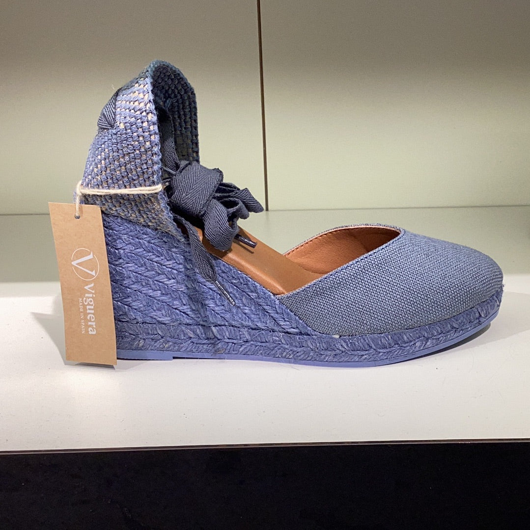 VIGUERA | Damen-Espadrilles | Leinenjeans