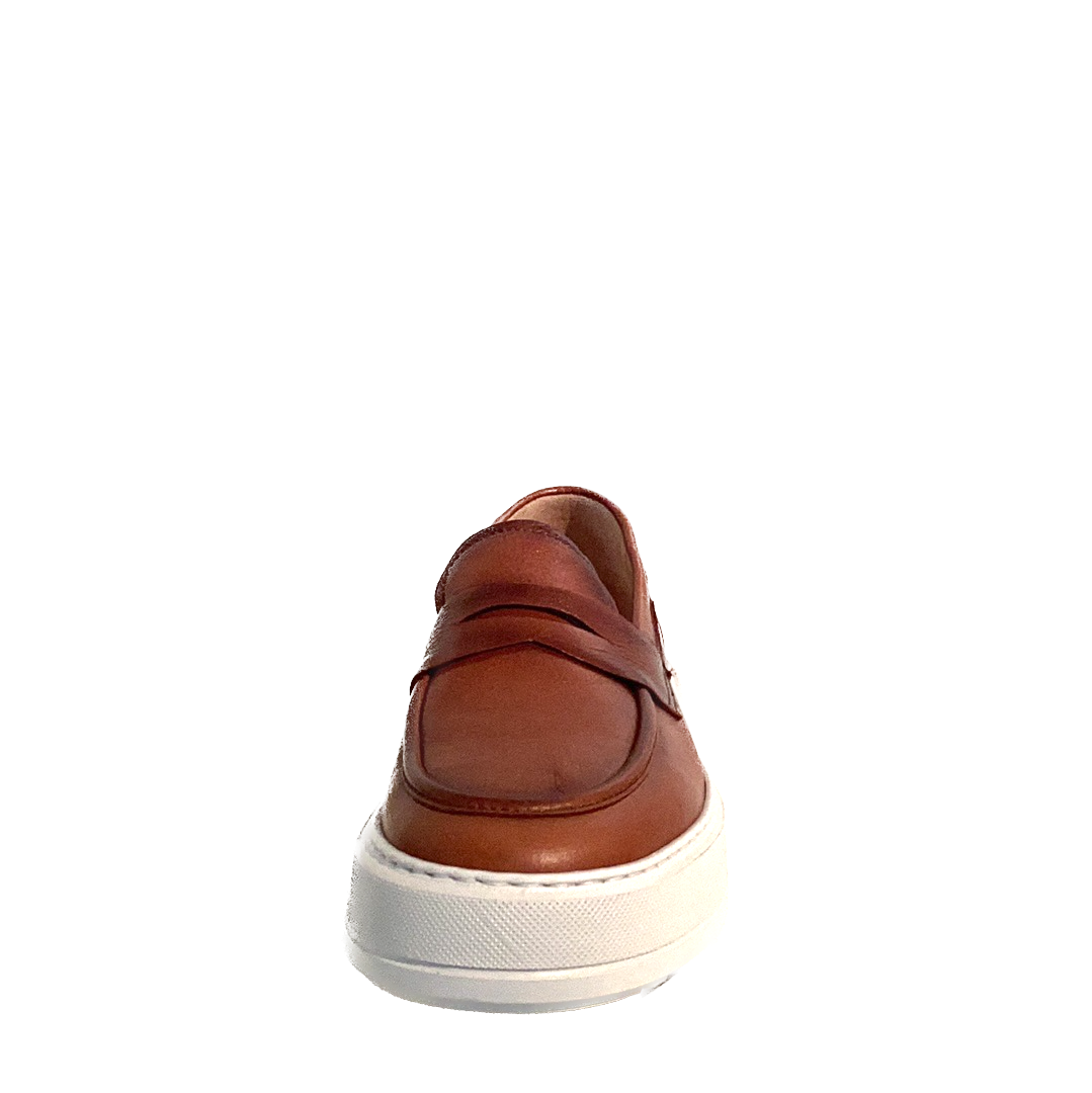 LUIS GONZALO 1966 | MOCASSINS HOMME | MOCASSINS CASQUE EN CUIR HOMME | MARRON MD 8088H