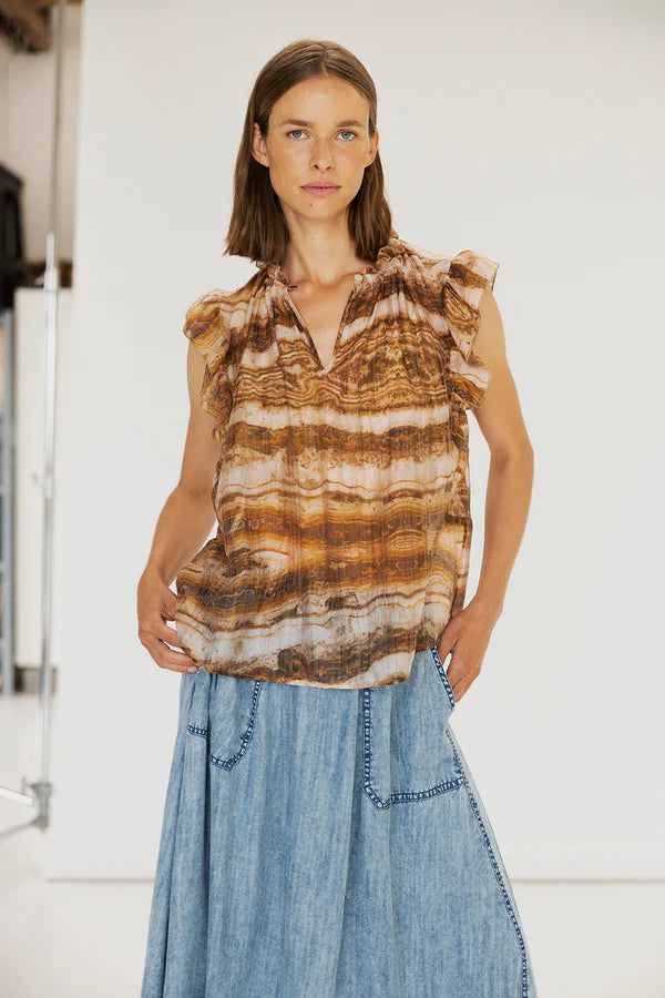 PROJECT AJ117 | BLUSA MUJER | SANDRA DK16 241 DARK NUDE | MULTICOLOR