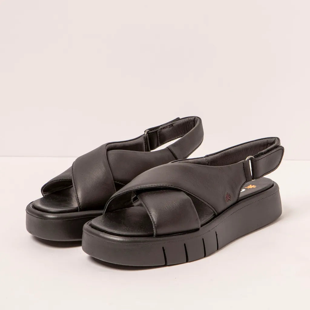 KUNST | SANDALEN | FRAU | 1855 NAPPA SCHWARZ | MALAGA