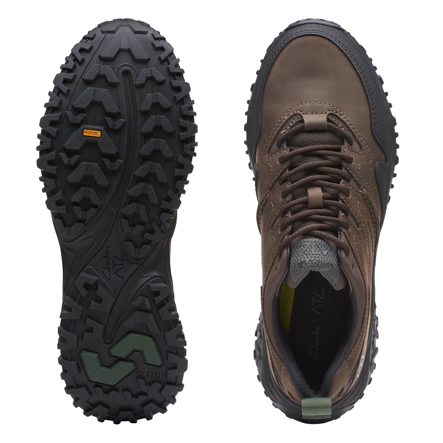 Sneakers De La Marca Clarks Para Hombre Modelo Atl Walk Go Wp Dark Brown Lea En Color Marrón