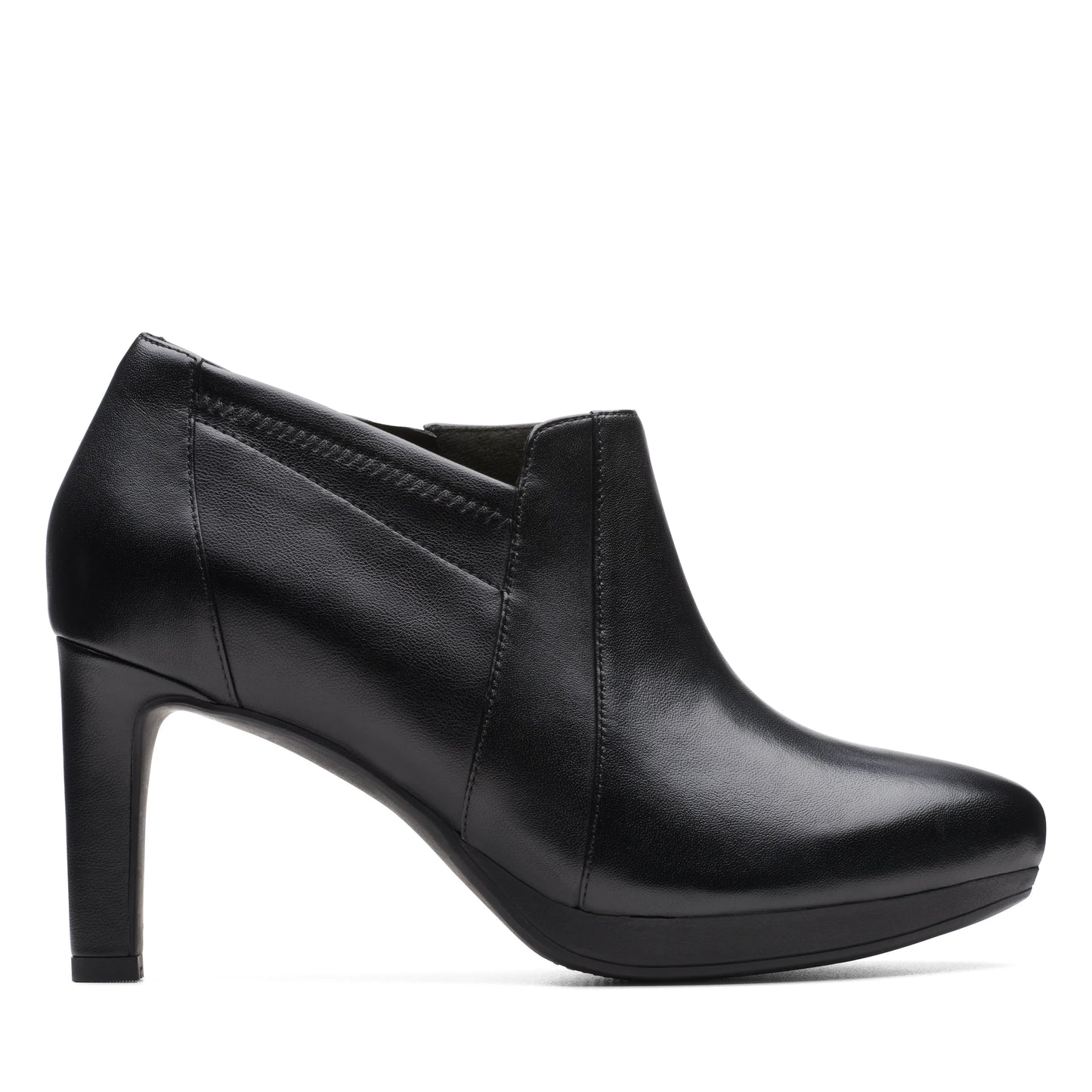 Botines De La Marca Clarks Para Mujer Modelo Ambyr Hope Black Leather En Color Negro