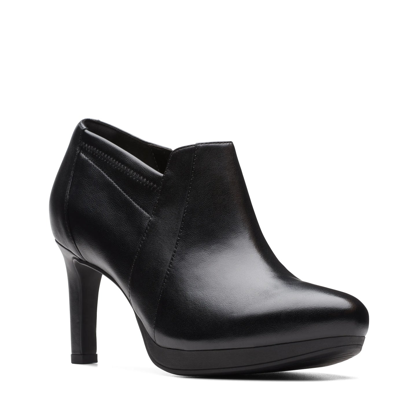 Botines De La Marca Clarks Para Mujer Modelo Ambyr Hope Black Leather En Color Negro