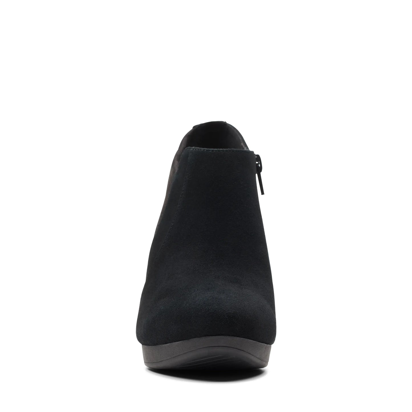 Botines De La Marca Clarks Para Mujer Modelo Ambyr Hope Black Suede En Color Negro