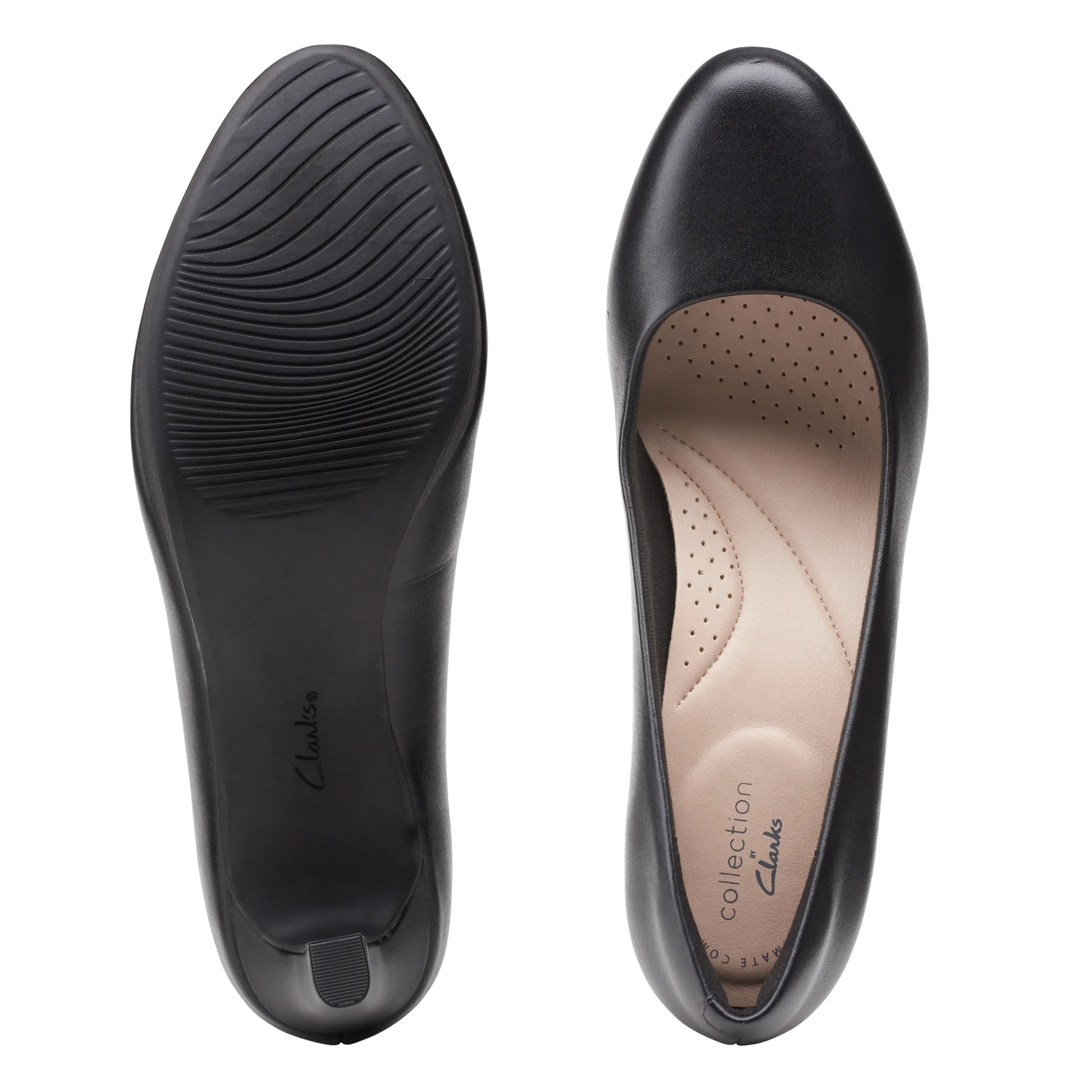 Zapatos De Vestir De La Marca Clarks  Para Mujer Modelo Ambyr Joy Black Leather En Color Negro