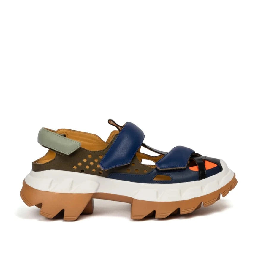 4CCCCEES | WOMEN'S SANDALS | ARKO SAND CROCO | BLUE