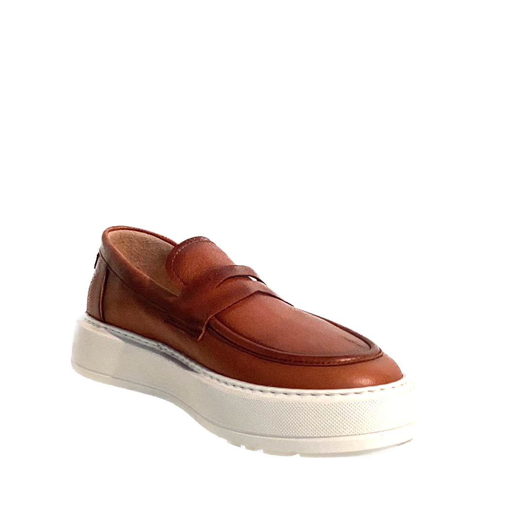 LUIS GONZALO 1966 | MOCASSINS HOMME | MOCASSINS CASQUE EN CUIR HOMME | MARRON MD 8088H