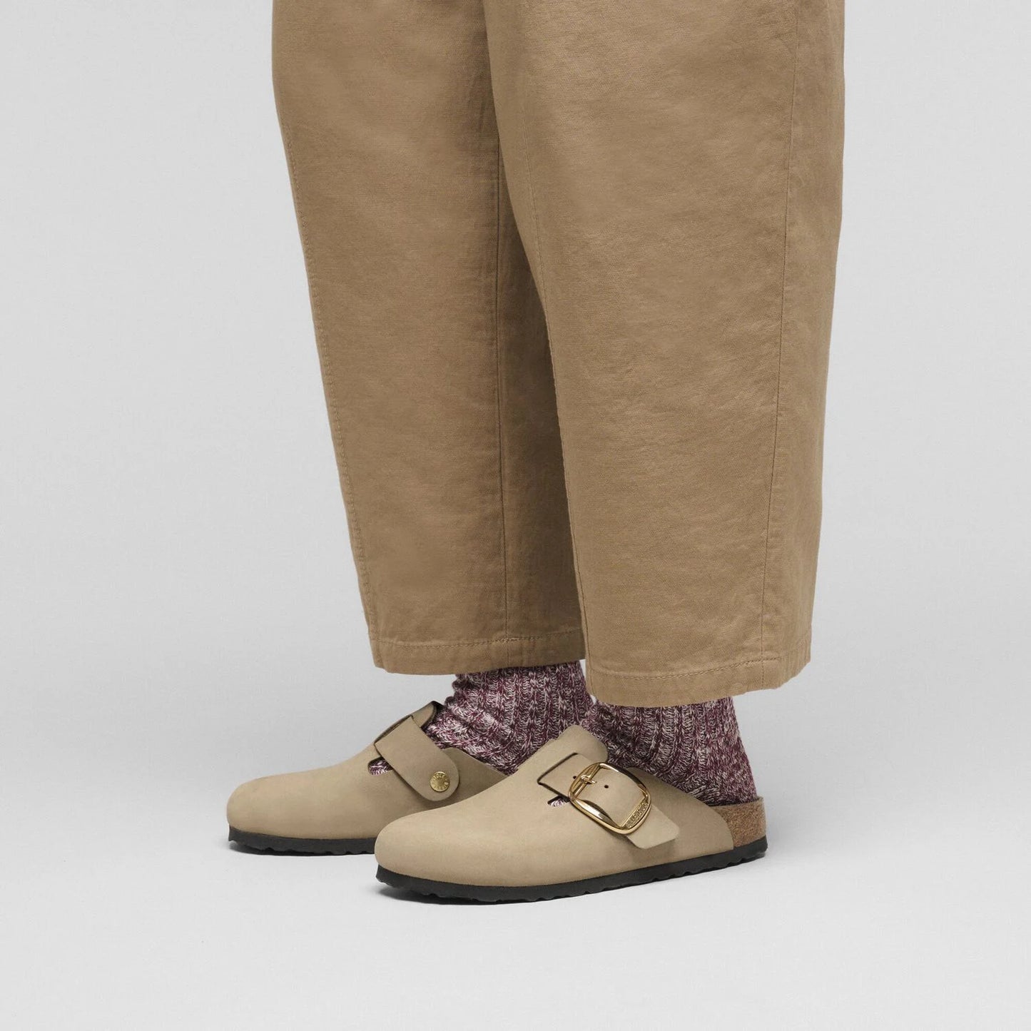 BIRKENSTOCK | MULES Y ZUECOS | MUJER | BOSTON BIG BUCKLE LEOI TABACCO BROWN HEX TABACCO BROWN | MARRÓN