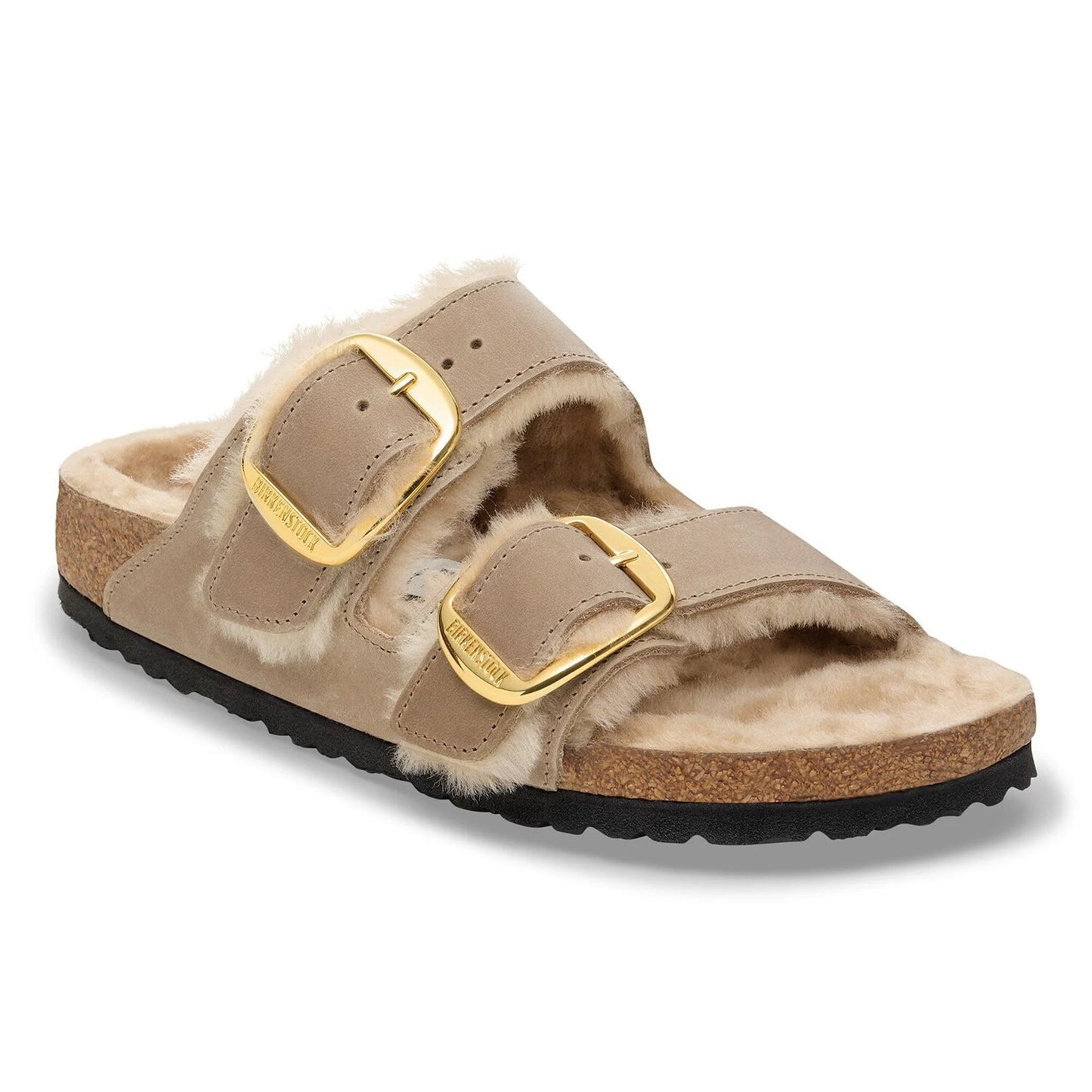 BIRKENSTOCK | SANDALIAS | MUJER | ARIZONA BB SHEARLING LEOI TABACCO BR LAF TABACCO BROWN | BEIGE