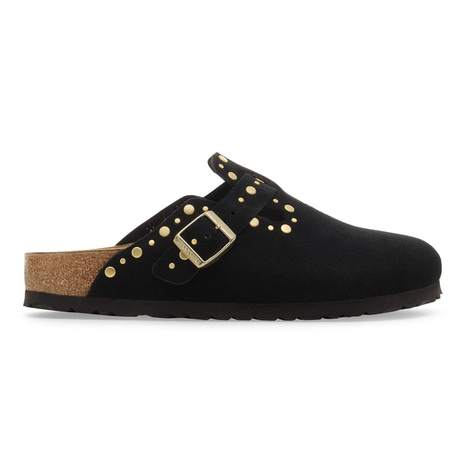 BIRKENSTOCK Boston Rivet LEVE Black MINK: ブラック クロッグ