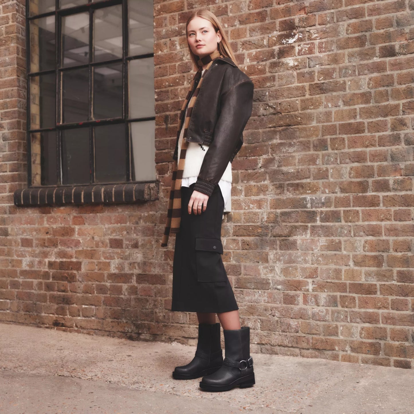 Botas De La Marca Clarks Para Mujer Modelo Rebelle Up Black Leather En Color Negro