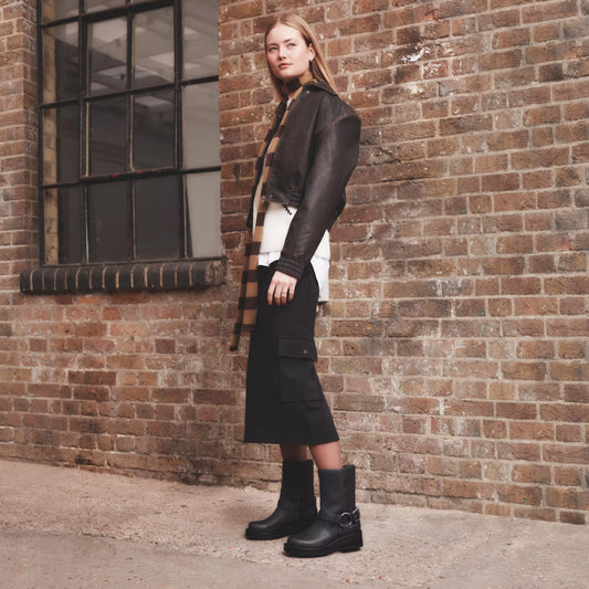 Botas De La Marca Clarks  Para Mujer Modelo Rebelle Up Black Leather En Color Negro