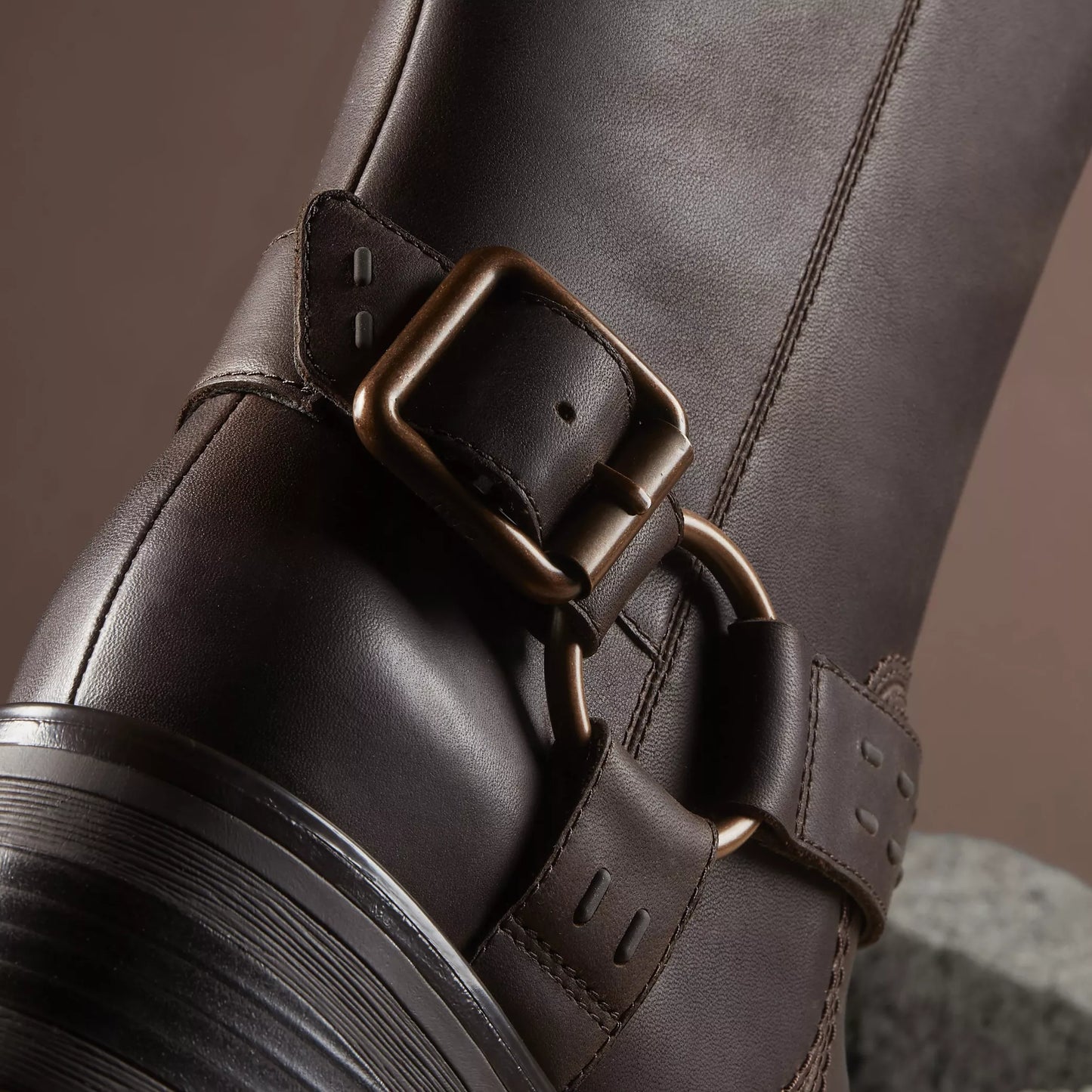 Botas De La Marca Clarks Para Mujer Modelo Rebelle Up Walnut Leather En Color Marrón