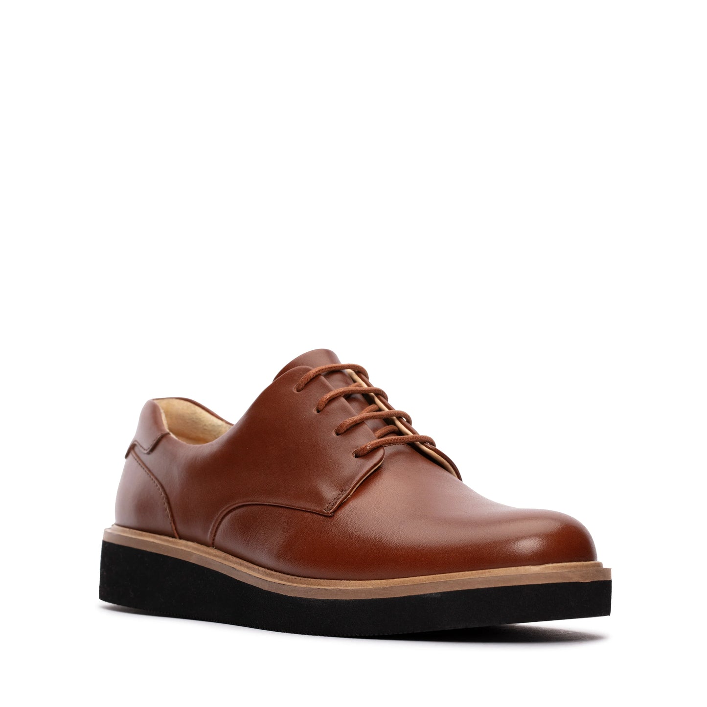 Zapatos Derby De La Marca Clarks Para Mujer Modelo Baille Lace Tan Leather En Color Marrón