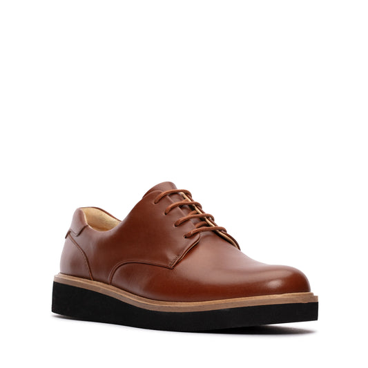 Zapatos Derby De La Marca Clarks  Para Mujer Modelo Baille Lace Tan Leather En Color Marrón