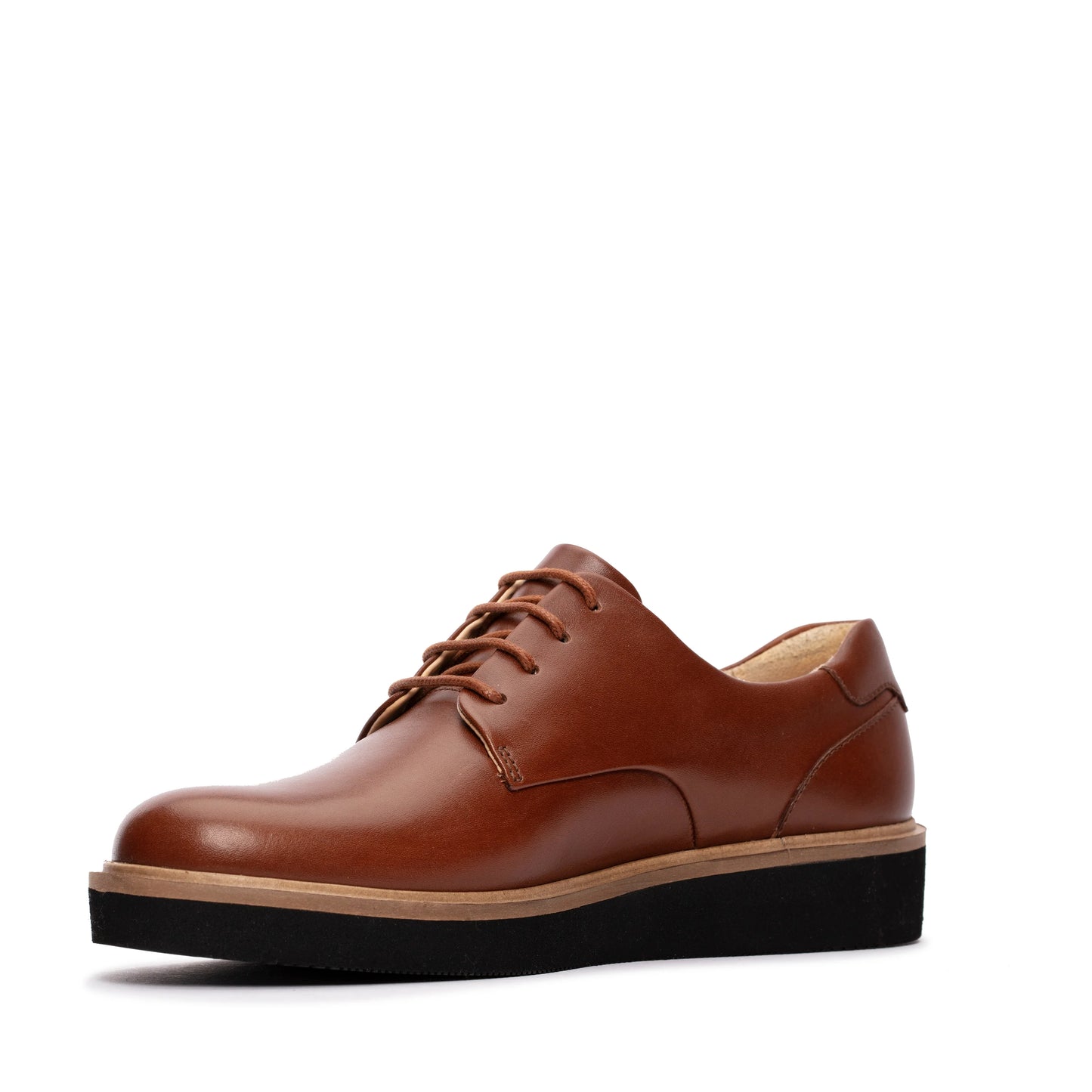 Zapatos Derby De La Marca Clarks Para Mujer Modelo Baille Lace Tan Leather En Color Marrón